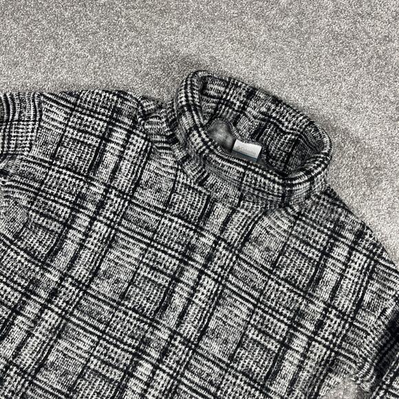 Columbia Sweater Womens Medium Turtleneck Plaid Soft Cozy Winter - Picture 1 of 13